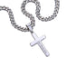 To My Son Cuban Link Chain with Artisan Cross Pendant - Embrace The Strength Of a Warrior Message card with Gift Box - ZILORRA