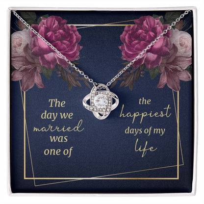 Happiest Days Of My Life - Love Knot Necklace - ZILORRA