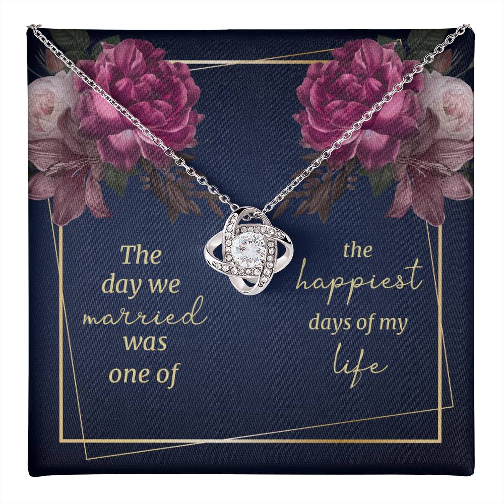 Happiest Days Of My Life - Love Knot Necklace - ZILORRA