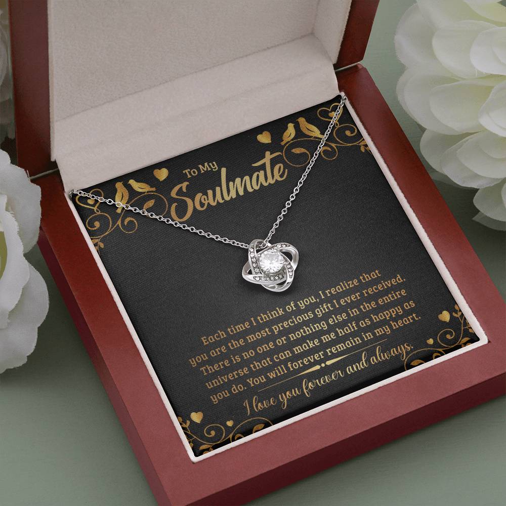 To My Soulmate Precious Gift - Love Knot Necklace - ZILORRA