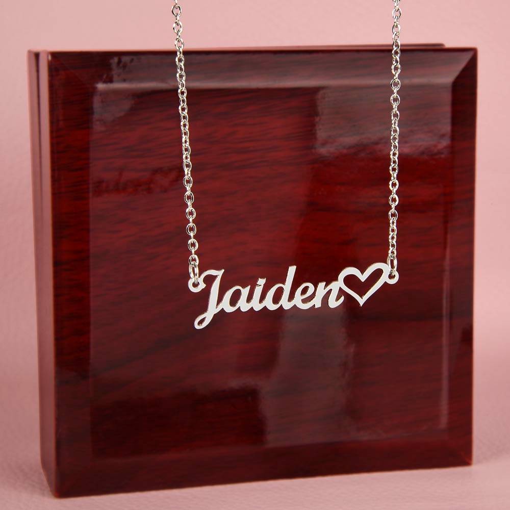 To My Gorgeous Girlfriend You Have Captured My Soul - Custom Heart Name Necklace - ZILORRA