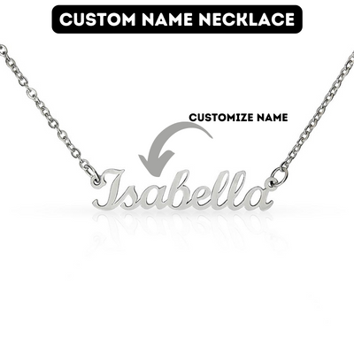 Personalized Name Necklace For Her - Polished Stainless Steel With Adjustable Length - ZILORRA