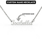 Personalized Name Necklace For Mom - Polished Stainless Steel Adjustable Length - ZILORRA