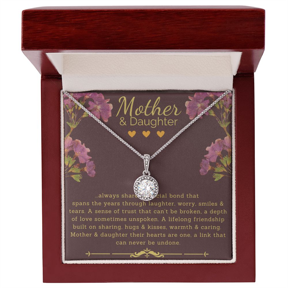 Mother and Daughter Necklace - Hearts As One - Eternal Hope Necklace - ZILORRA