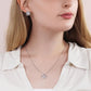 Valentine's Day Gift for Girlfriend - Stunning Love Knot Necklace and Earring Set RBF - ZILORRA
