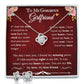 To My Gorgeous Girlfriend - Stunning Love Knot Necklace and Earring Set RBF - ZILORRA