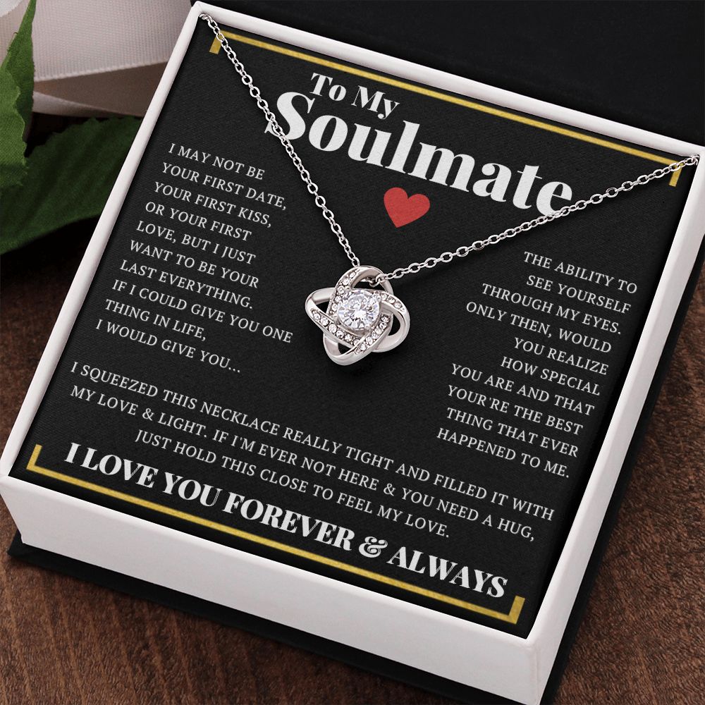 Personalized Name Necklace To My Soulmate First Date First Love Your Last  Everything Girlfriend Love Necklace