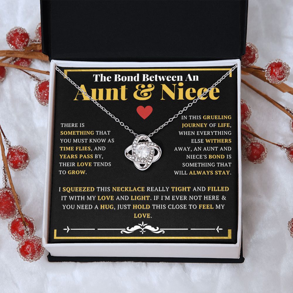 Aunt & Niece Gifts - Interlocking Knot Necklace - ZILORRA