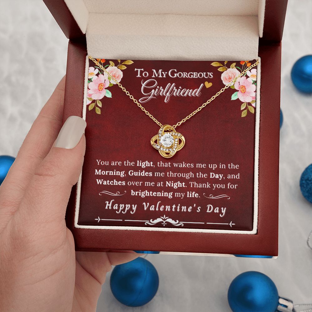 To My Gorgeous Girlfriend - Love Knot Necklace Valentine's Day Gift RBF - ZILORRA