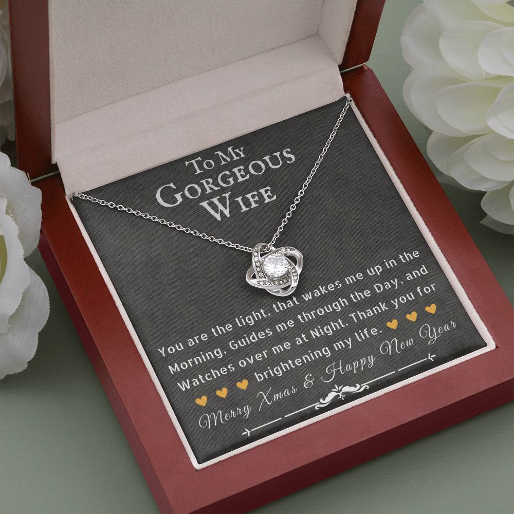 Forever love necklace, Christmas gift for wife, white – Giftpassion home