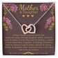 Mother and Daughter Necklace - Hearts As One - Interlocking Hearts Necklace - ZILORRA