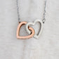 To Our Beautiful Daughter From Mom & Dad - Interlocking Hearts Necklace Mystery Black Enclosure - ZILORRA