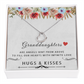 Granddaughters Are Angels - Heart Pendant Necklace 14K White Gold 18K Yellow Gold Sterling Silver WB - ZILORRA