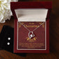 To My Daughter - Bell Rings Angel Gets His Wings - Forever Love Necklace & Ear Ring Set - ZILORRA