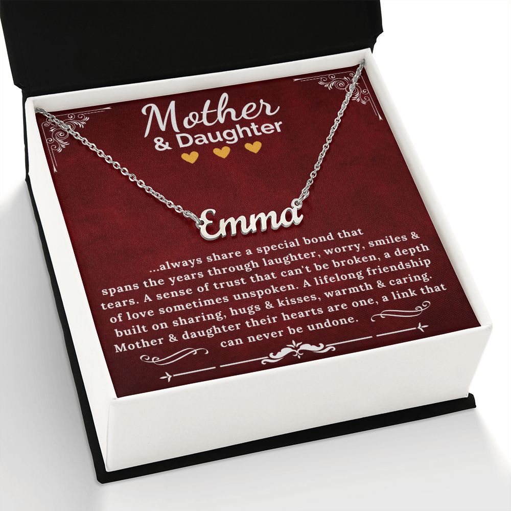 Mother Daughter Necklace - Personalized Custom Name Necklace - ZILORRA