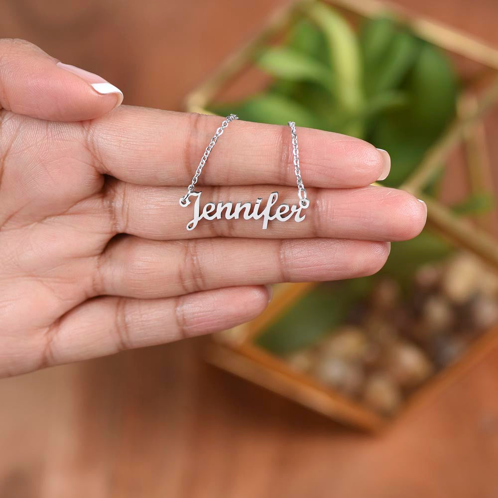 To My Daughter Personalized Custom Name Necklace - ZILORRA