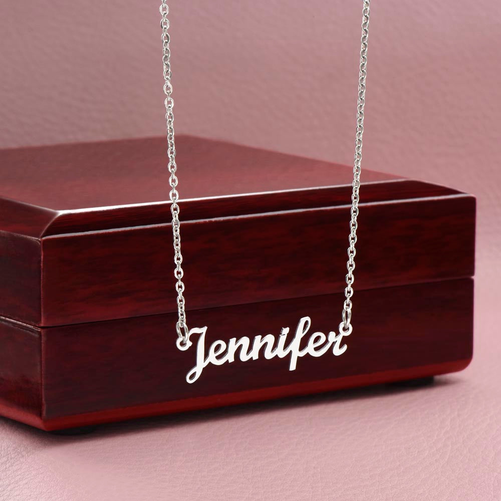 To My Daughter Personalized Custom Name Necklace - ZILORRA