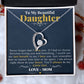 Daughter Gifts From Mom: Forever Love Necklace with Sapphire Blue Message Card Enclosure - ZILORRA
