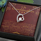 To My Granddaughter If Ever There Is Tomorrow Forever Love Heart Pendant Necklace - ZILORRA